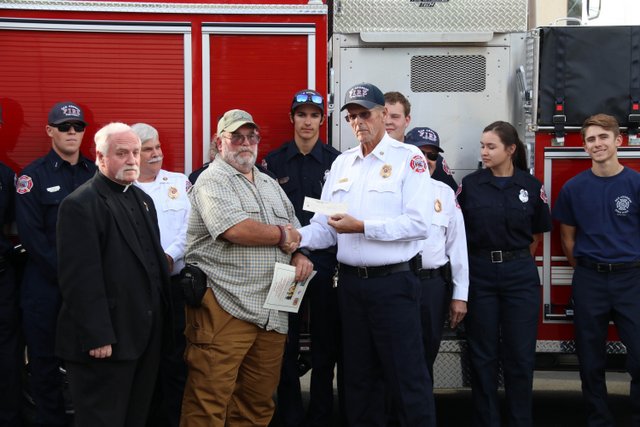 St. Matthew’s Donates $2,500 & Holding New Equipment Fundraiser for San Andreas Fire