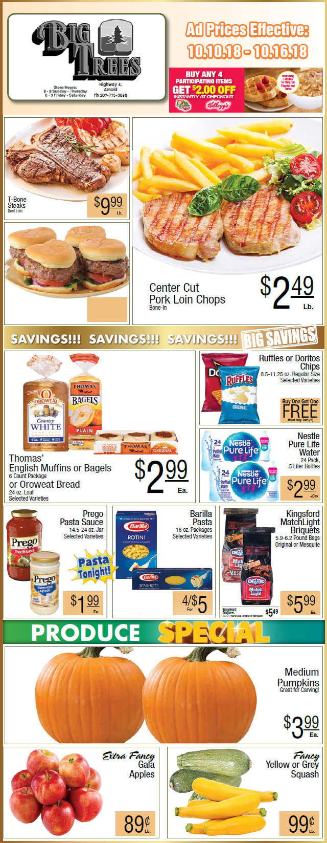 Big Trees Market Weekly Ad & Grocery Specials Through October 16th