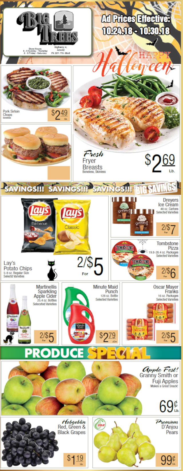 Big Trees Market Weekly Ad & Grocery Specials Through October 30th