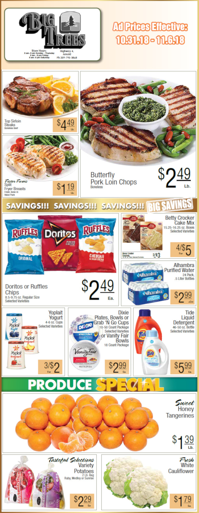 Big Trees Market Weekly Ad & Grocery Specials Through November 6th