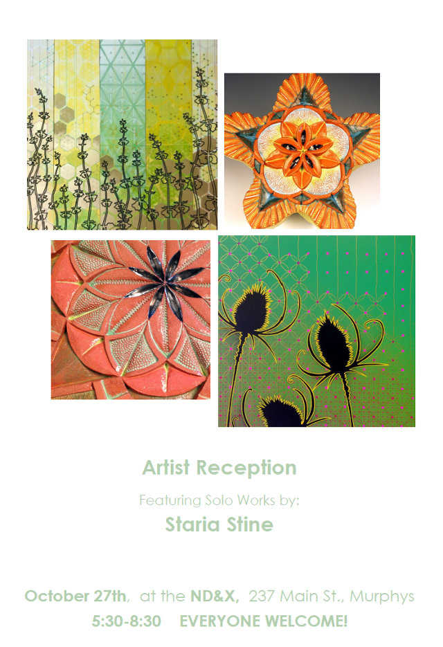 Artist Reception for Staria Stine on October 27th at nd&x,