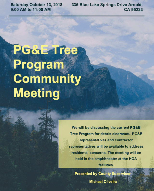 PG&E Tree Program Community Meeting