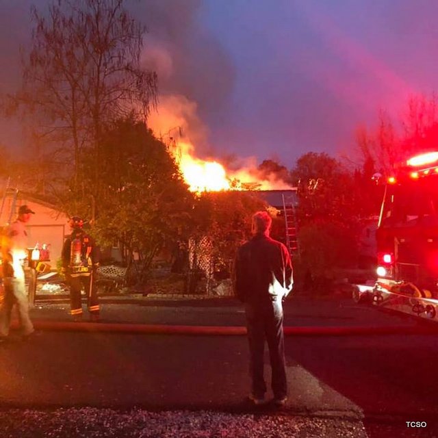Early Morning Fire Destroys Home on Harrison Drive