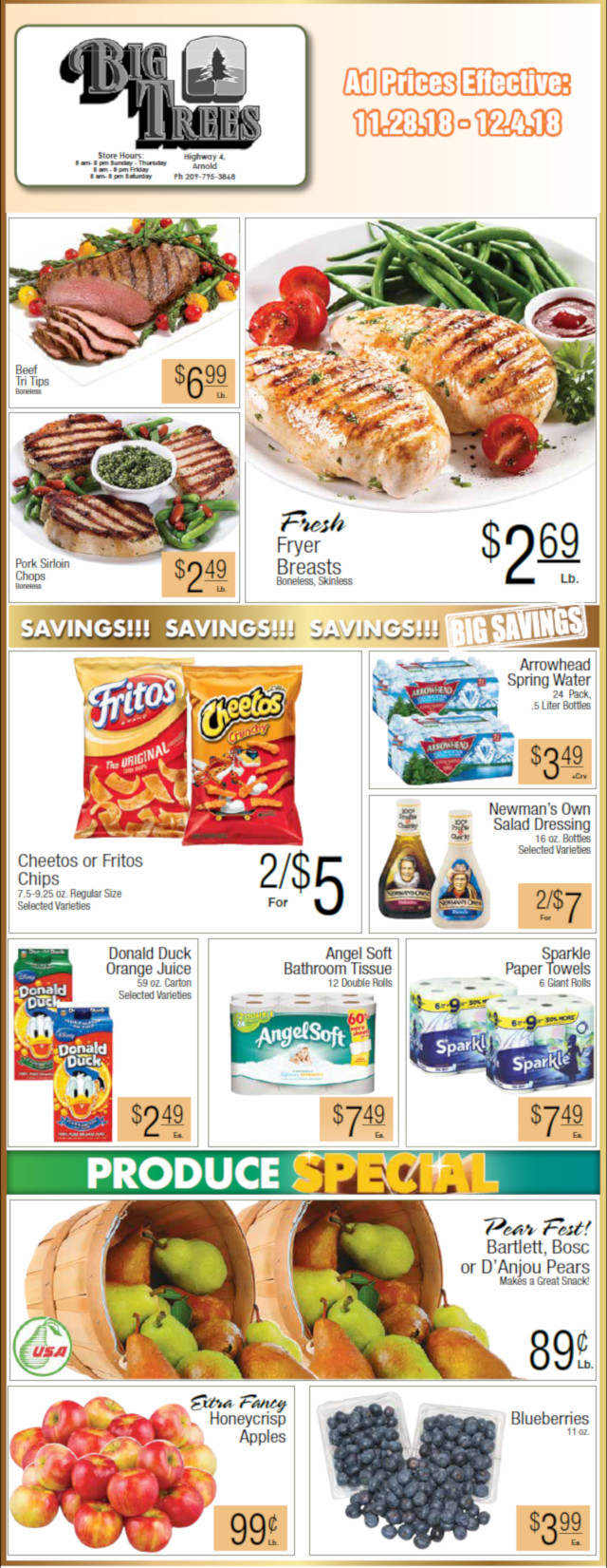 Big Trees Market Weekly Ad & Grocery Specials Through December 4th