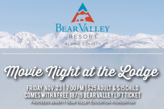 Warren Miller Movie Night at the Bear Valley Lodge on November 23rd