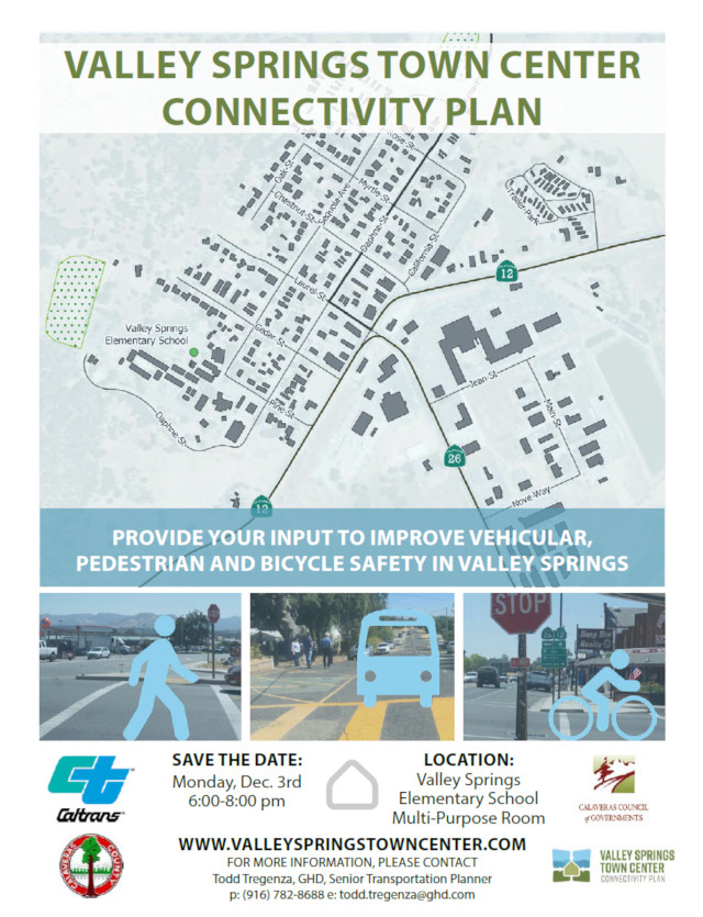 Valley Springs Town Center Connectivity Plan Meeting on December 3rd