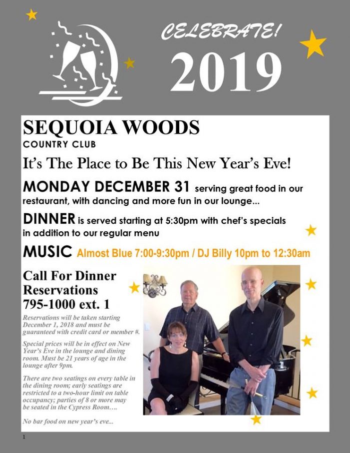 Make Your New Year Plans at Sequoia Woods