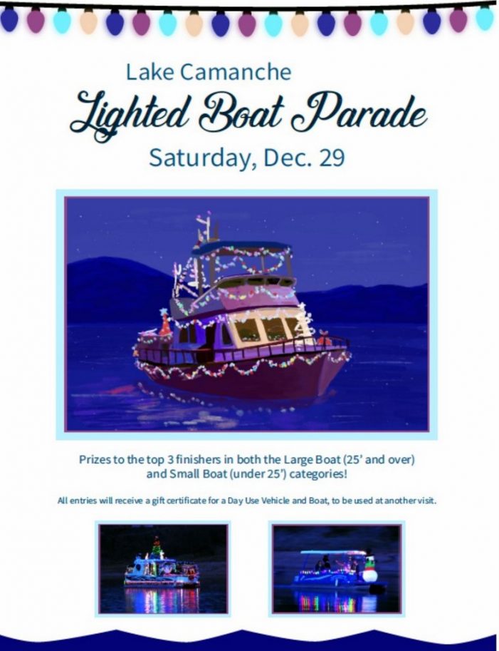 Lake Camanche’s 2nd Annual Winter Wonderland Lighted Boat Parade