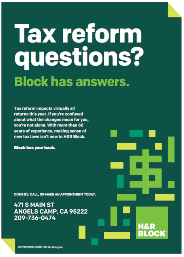 Tax Reform Questions?  Block Has Answers!