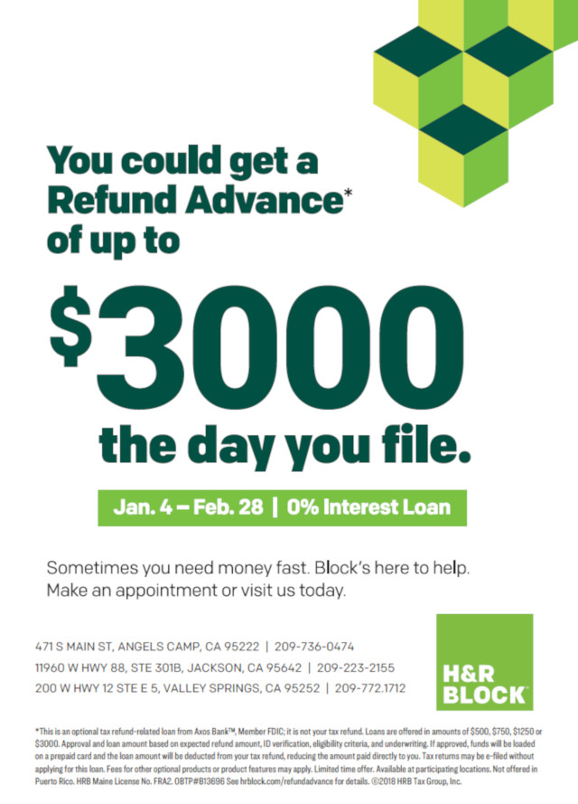 Get Up To $3,000 Tax Refund Advance Today at H&R Block