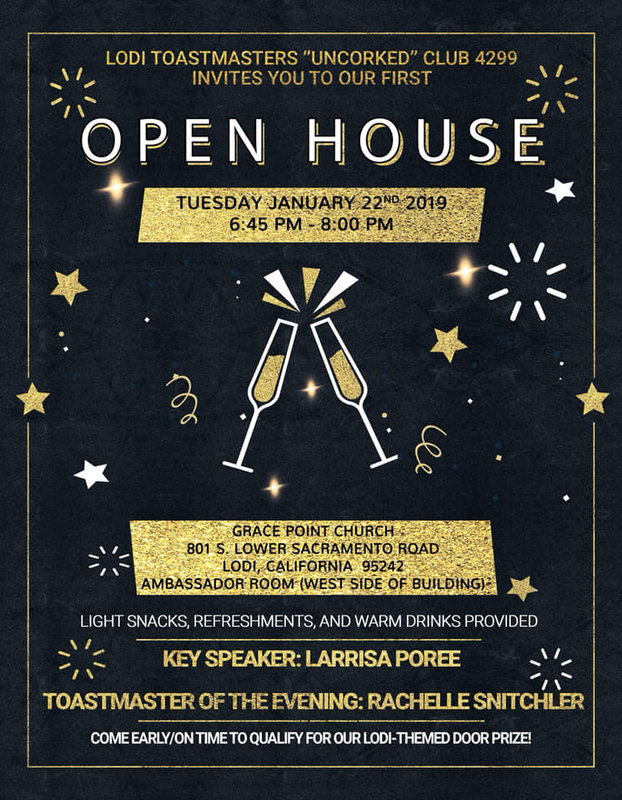Valley Springs’ Rachelle Snitchler to Speak at Toastmaster’s Open House, January 22nd