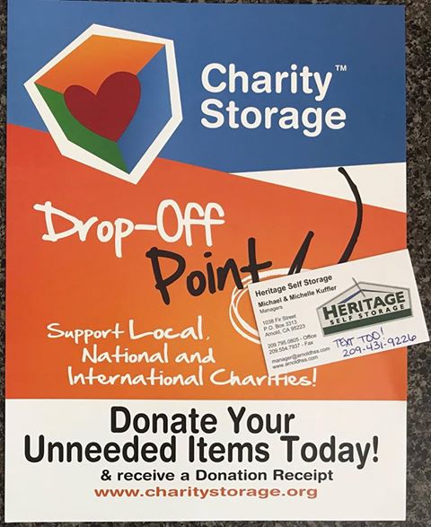 Heritage Self Storage to help Local Charities & Cancer Research!