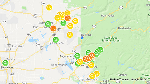 Power Outages Drop to 5,771 in Amador, Calaveras & Tuolumne Counties As Crews Continue Their Work