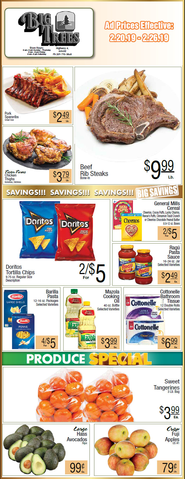 Big Trees Market Weekly Ad & Grocery Specials Through February 26th