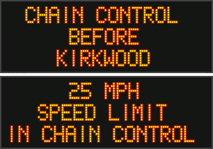 Chain Control Updates on Hwys 88, 4, 108 & 120