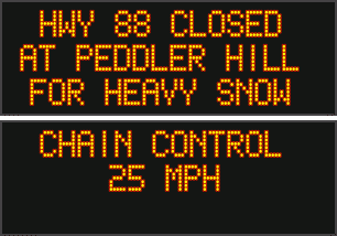 Sunday Morning Road Conditions Update…Hwy 88 & 26 Closed, Controls on 88, 4, 108, 120 & 26