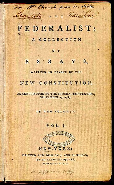 A Time to Look Back as We Move Forward. The Federalist Papers Number Ten by Publius. Introduction by John Hamilton