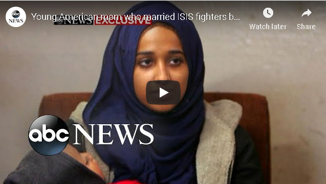 Young Mom Who Married ISIS Fighters Will Not Be Returning to US Says State Dept.
