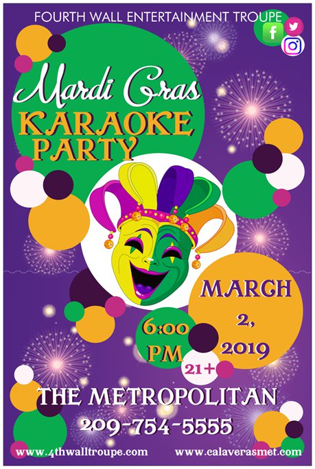 Mardi Gras Karaoke Party at the Metropolitan