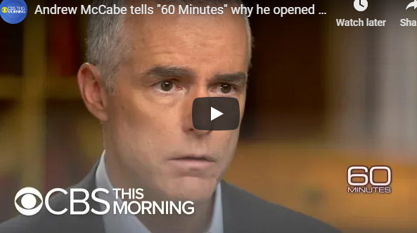 Andrew McCabe tells “60 Minutes” about Trump Investigation & 25th Amendment Talks