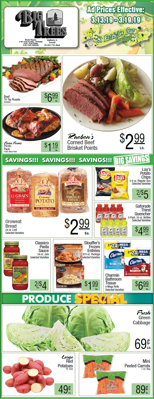 Big Trees Market Weekly Ad & Grocery Specials Through March 19th