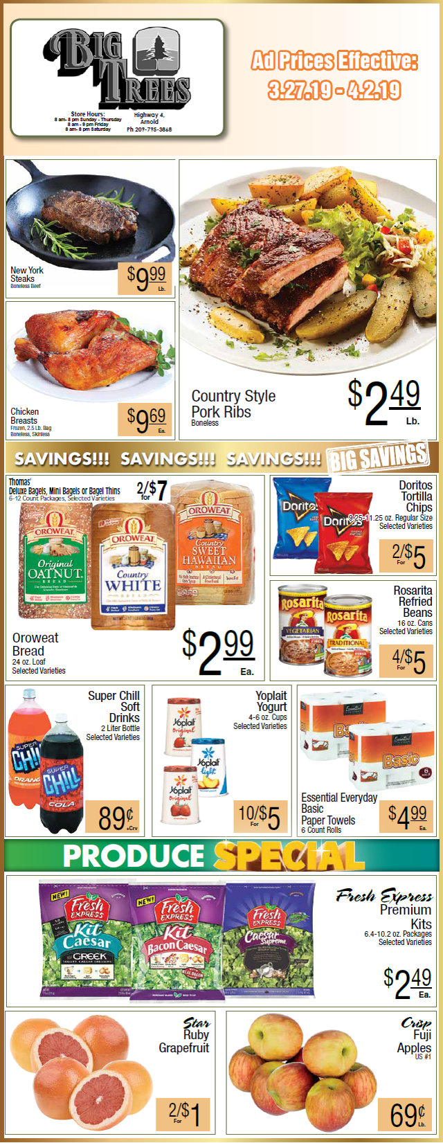 Big Trees Market Weekly Ad & Grocery Specials Through April 2nd