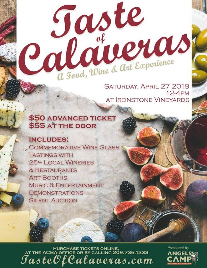 Get Your Tickets for Taste of Calaveras 2019 at Ironstone Vineyards