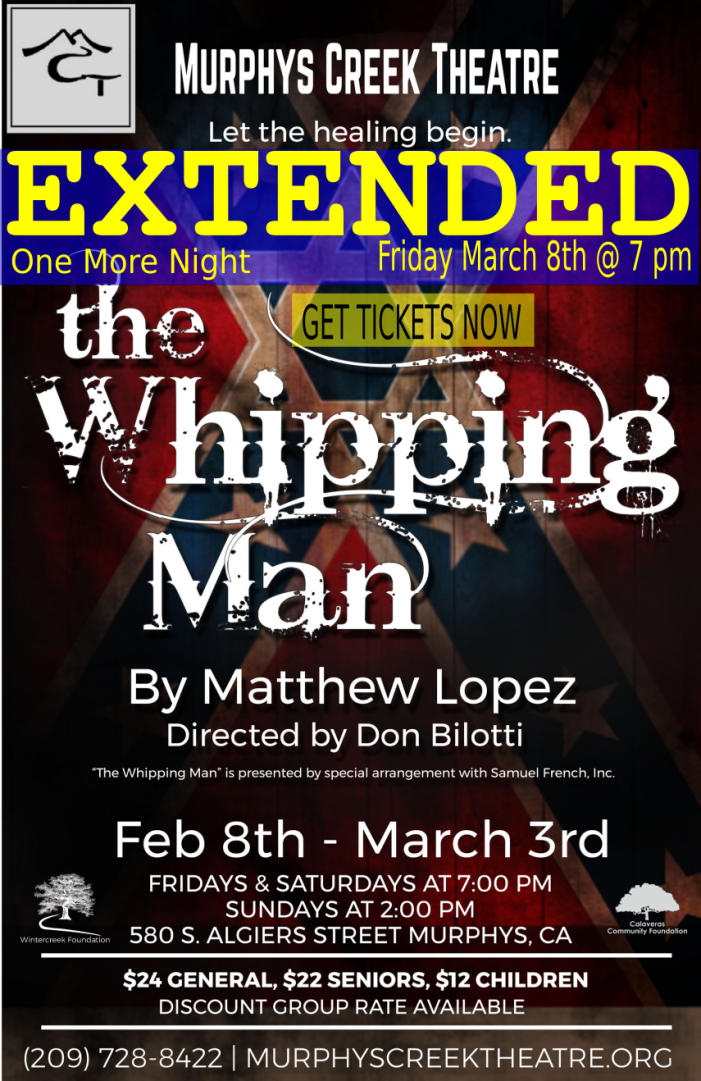 “The Whipping Man” at Murphys Creek Theatre Extended