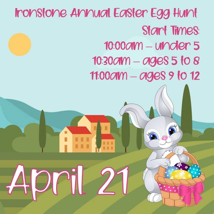 Breakfast with the Easter Bunny and Easter Egg Hunt at Ironstone Vineyards