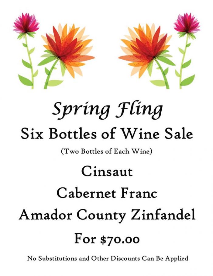 Spring Fling Wine Specials From Black Sheep Winery
