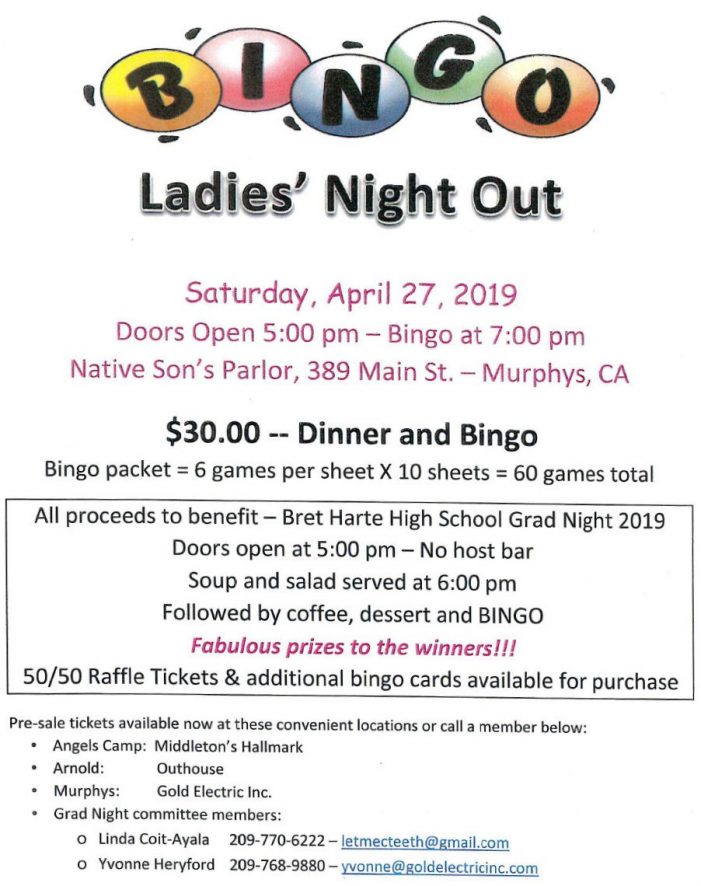 The 3rd Annual “Ladies’ Night Out Bingo”