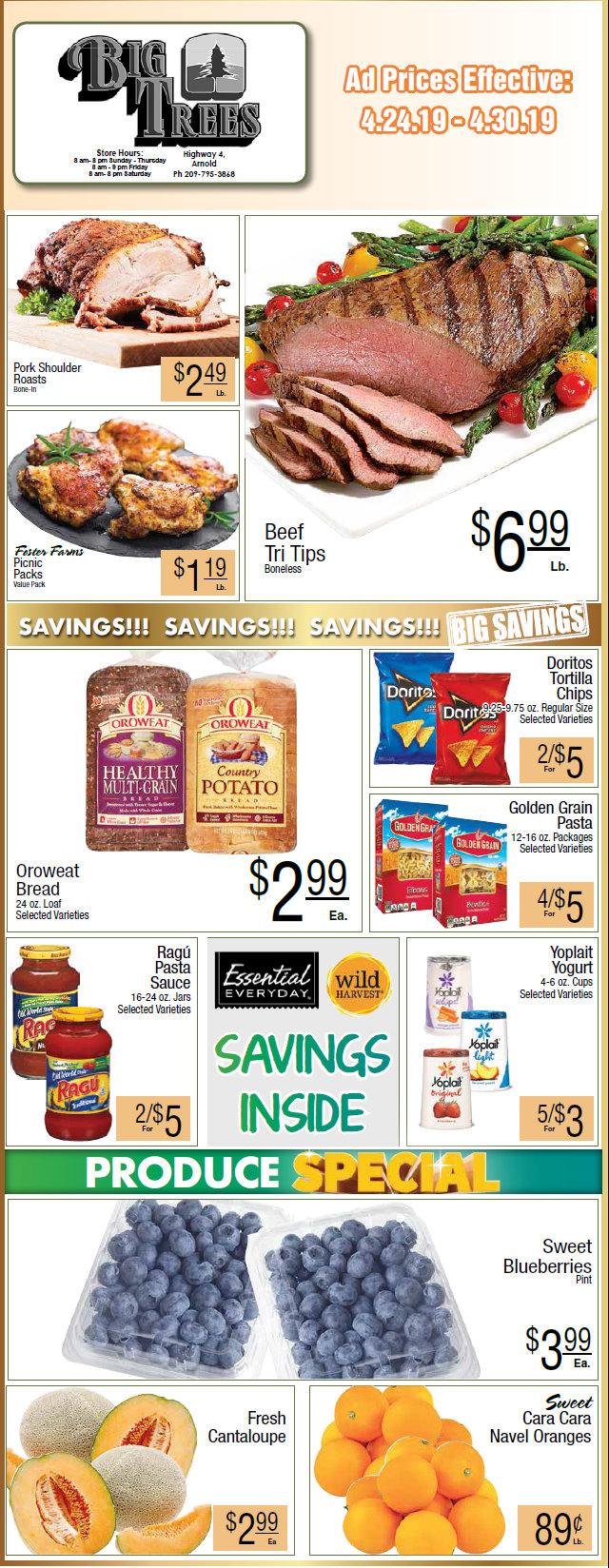 Big Trees Market Weekly Ad & Grocery Specials Through April 30th