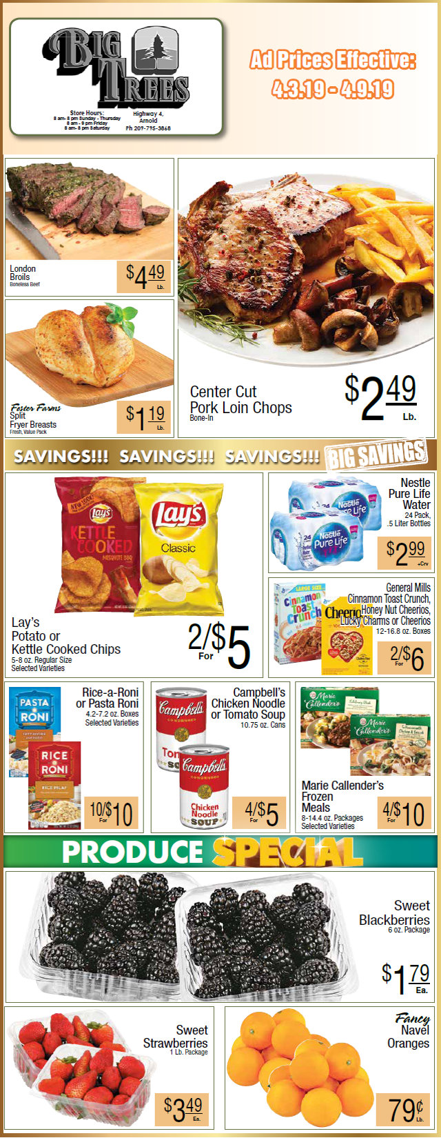 Big Trees Market Weekly Ad & Grocery Specials Through April 9th