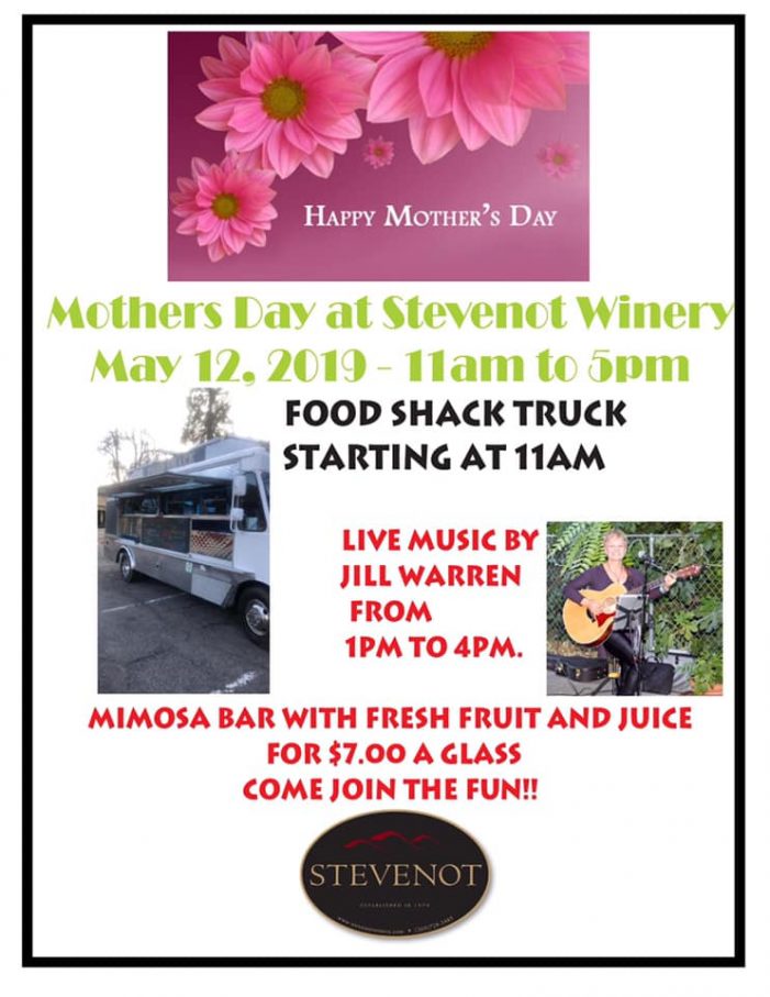 Spend Mother’s Day at Stevenot Winery