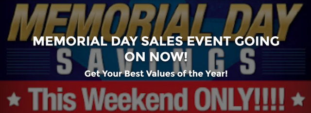 Memorial Day Savings Event Going On Now At Sonora Ford