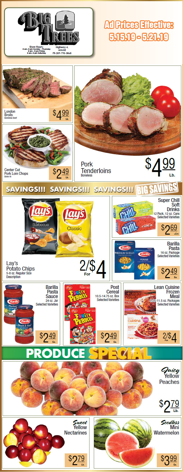 Big Trees Market Weekly Ad & Grocery Specials Though May 21st
