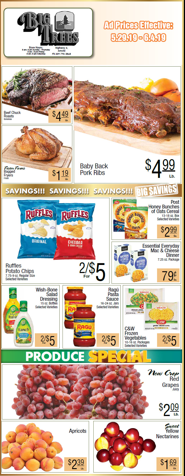 Big Trees Market Weekly Ad & Grocery Specials Through June 4th