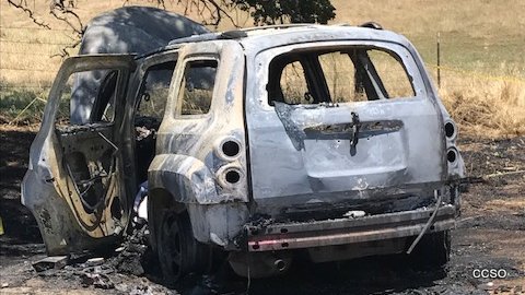 Body Found in Burned Vehicle Along Hwy 4 & Suspect Booked in Calaveras Jail