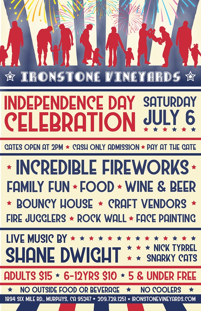 Ironstone Vineyards Independence Day Celebration 2019
