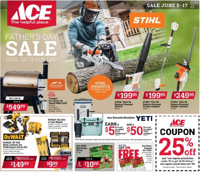 Make Your Father Happy With a Gift From Sender’s Ace Hardware in Mountain Ranch & Valley Springs