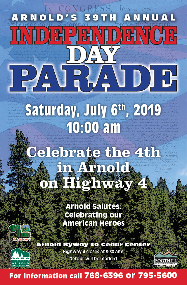 The 39th Annual Arnold “Independence Day Parade” is July 6th! Attend, Enter or Become a Sponsor!