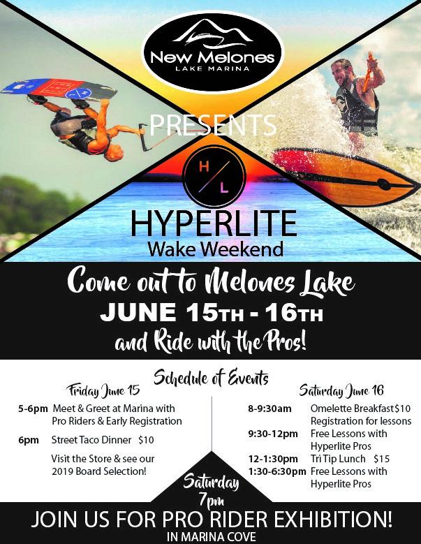 New Melones Lake Marina Presents Hyperlite Wake Weekend!
