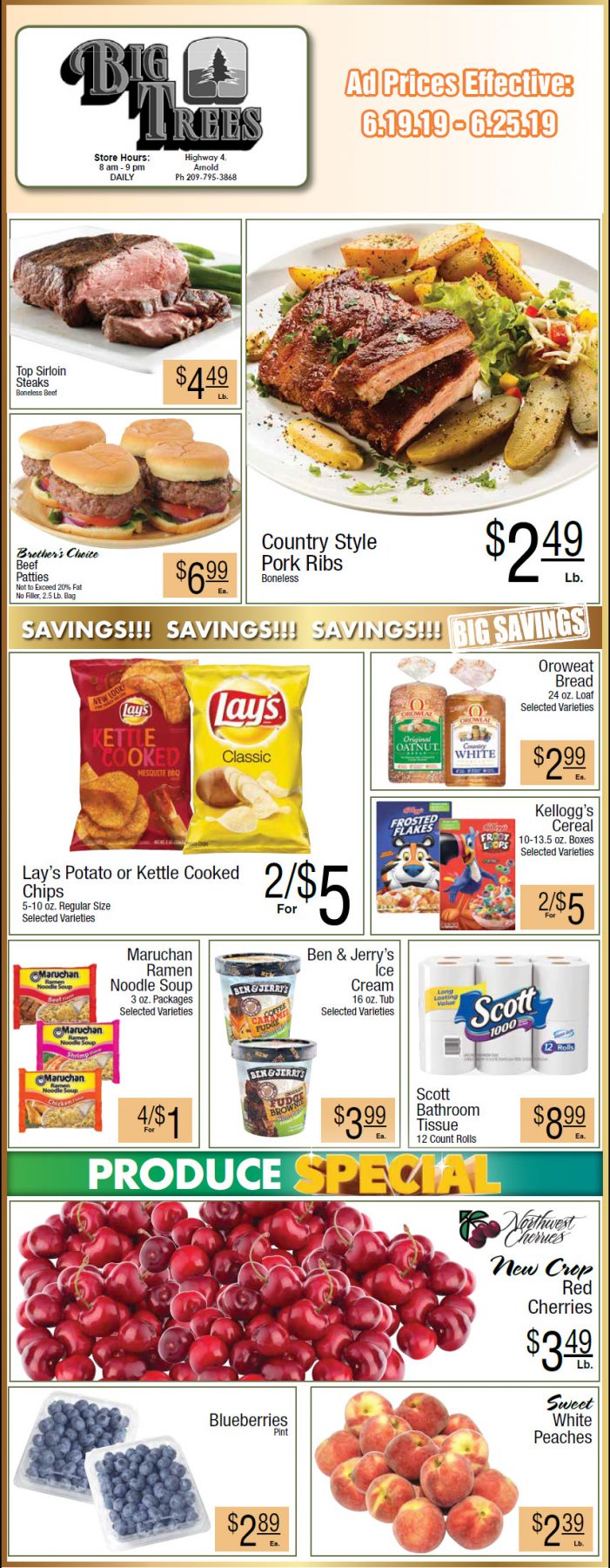 Big Trees Market Weekly Ad & Grocery Specials Through June 25th