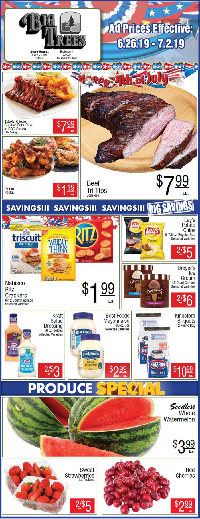 Big Trees Market Weekly Ad & Grocery Specials Through July 2nd!