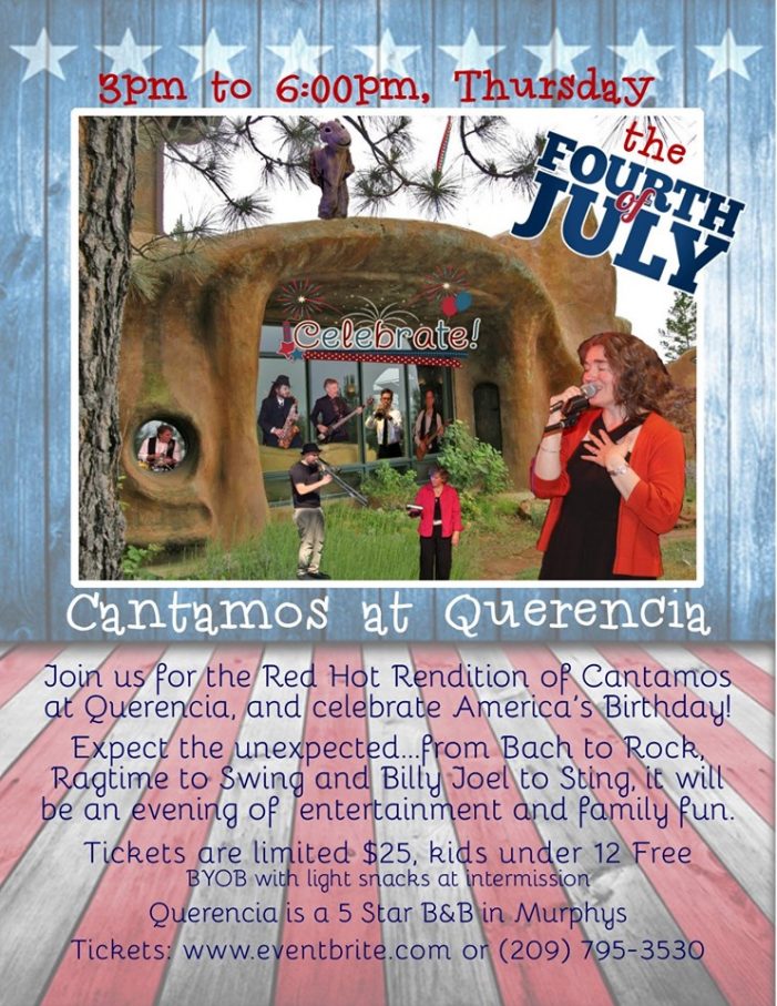 Celebrate America’s Birthday With Cantamos at Querecia