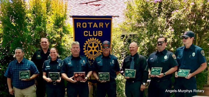 Angels-Murphys Rotary Club Honors Peace Officers & Firefighters