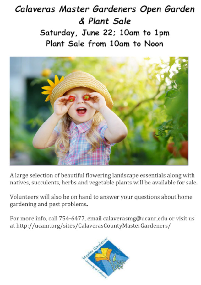 Calaveras Master Gardeners Open Garden & Plant Sale