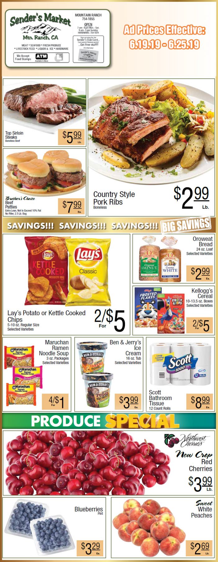 Sender’s Market Weekly Ad & Grocery Specials Through June 25
