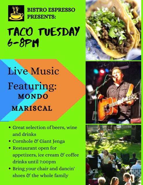Another Great Taco Tuesday Awaits at Bistro Espresso Tonight!!
