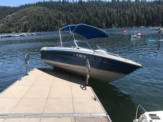 Boat vs Dock at Pinecrest Lake